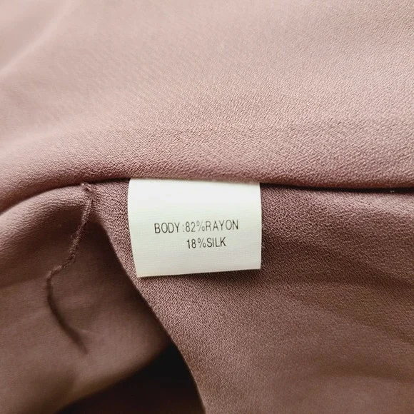 Vtg Kay Unger Brown Burn Out Velvet Floral Maxi‎ Gown 8P Bias Silk Blend Y2k 90s - Picture 6 of 7